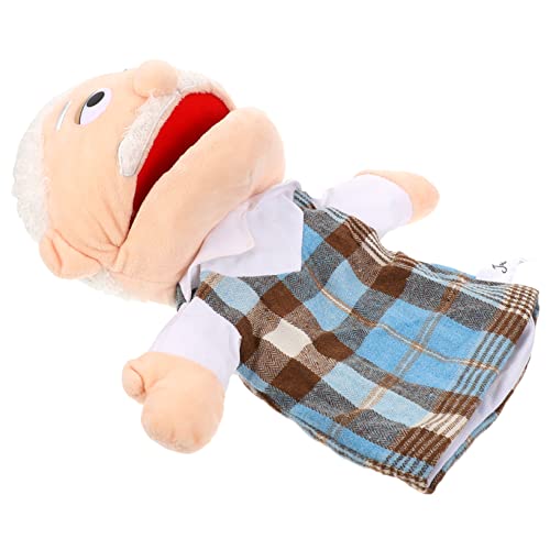 HONITANO Dekorative Handpuppe für Realistisches Handspielzeug für Geschichtenzeit und Kreative Spielstunden Interaktive Figur für Eltern Interaktion Großvater Design HONITANO Dekorative Handpuppe für Realistisches Handspielzeug für Geschichtenzeit und Kreative Spielstunden Interaktive Figur für Eltern Interaktion Großvater Design von HONITANO