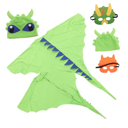 HONITANO Dinosaurier Kostüm Halloween Cosplay Umhang mit Maske Buntes Party Kostüm für Mädchen Jungen Jahre Geeignet für Kinderfest Outdoor Auftritte von HONITANO