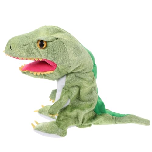 HONITANO Dinosaurier-handpuppe Plüschtiere Dinosaurier -handpuppe Handpuppen Für Kuscheltier Tyrannosaurus Handpuppe Tierpuppen Dinosaurier-Puppen- Finger Tier Beißen Green von HONITANO