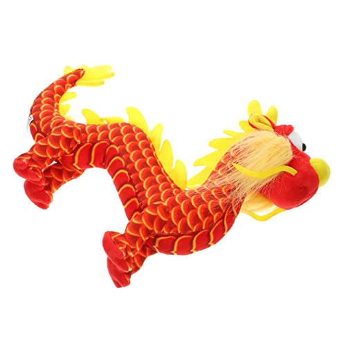 HONITANO Drachen Plüschtier Kuscheltier für Children Toys spielzeuge Kid Toys Kleiner ausgestopfter Drache Drachen-Plüschtier Plüschdrache PP Baumwolle rot von HONITANO