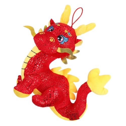 HONITANO Drachen Stofftier Glücksbringer Plüschfigur Chinesisches Neujahr Dekoration Gefüllt Langlebig für Erwachsene HONITANO Drachen Stofftier Glücksbringer Plüschfigur Chinesisches Neujahr Dekoration Gefüllt Langlebig für Erwachsene von HONITANO
