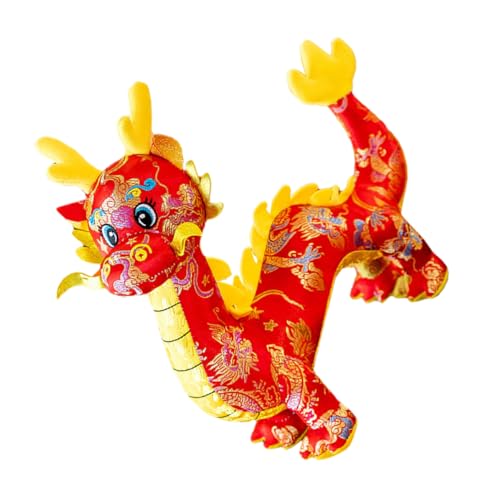 HONITANO Drachenpuppe Drachenspielzeug Im Chinesischen Stil Cartoon Plüschdrache Plüschdrache Plüschdrache Plüschtier Süßes Plüschtier Drache Sternzeichenspielzeug Drache Im von HONITANO
