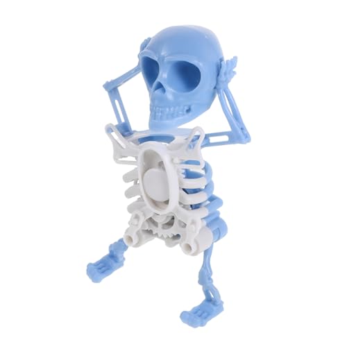 HONITANO Drehbares Tanzendes Skelett Gedruckte Witzige Deko für Halloween Interaktives Wind Up Skelett mit Präzisen Details Blau für Erwachsene HONITANO Drehbares Tanzendes Skelett Gedruckte Witzige Deko für Halloween Interaktives Wind Up Skelett mit Präzisen Details Blau für Erwachsene von HONITANO