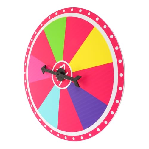 HONITANO Drehbares Wandhängendes Prize Wheel für Karneval Party Lotteriespiele mit Beschreibbarer Oberfläche für Unterricht von HONITANO