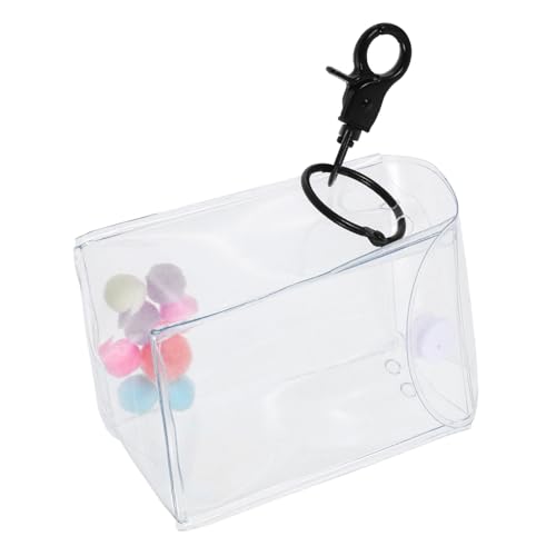 HONITANO Durchsichtige Mini Puppentasche Aufbewahrungstasche Für Figuren Und Schlüsselanhänger Praktischer Display Aufbewahrungskorb Für Puppen Transparent Für Unterwegs von HONITANO