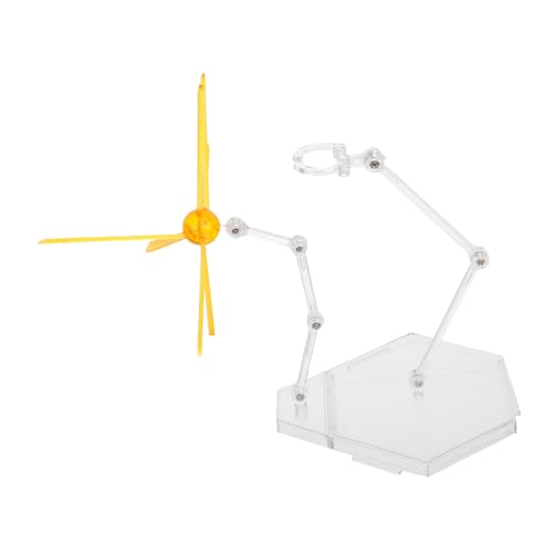 HONITANO Dynamischer Actionfiguren Ständer mit Spezialeffekten Montage Displayhalter für Bewegliche Sammlerfiguren Stabile Basis für Stop Motion und Modellszenen Gelb HONITANO Dynamischer Actionfiguren Ständer mit Spezialeffekten Montage Displayhalter für Bewegliche Sammlerfiguren Stabile Basis für Stop Motion und Modellszenen Gelb von HONITANO