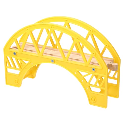 HONITANO Eisenbahnspielzeug für für Jungen Eisenbahngleis Eisenbahnbrücke aus Holz Zugspurverlängerungen Gleiszubehör hölzern HONITANO Eisenbahnspielzeug für für Jungen Eisenbahngleis Eisenbahnbrücke aus Holz Zugspurverlängerungen Gleiszubehör hölzern von HONITANO