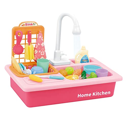 HONITANO Elektrische Spülmaschine Set aus Kunststoff mit Wasserfunktion Kindersicheres Waschbecken Zubehör Fantasievolle Küchenspielzeug Kombination für Batterielos Pädagogisch HONITANO Elektrische Spülmaschine Set aus Kunststoff mit Wasserfunktion Kindersicheres Waschbecken Zubehör Fantasievolle Küchenspielzeug Kombination für Batterielos Pädagogisch von HONITANO