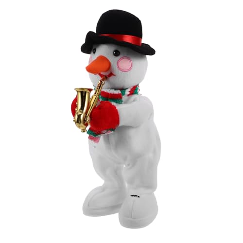HONITANO Elektrisches Schneemannspielzeug Plüsch Schneemann Weihnachten Singender Schneemann Weihnachtliches Kuscheltier Erste Tanzendes Schneemannspielzeug Weiß Plastik HONITANO Elektrisches Schneemannspielzeug Plüsch Schneemann Weihnachten Singender Schneemann Weihnachtliches Kuscheltier Erste Tanzendes Schneemannspielzeug Weiß Plastik von HONITANO