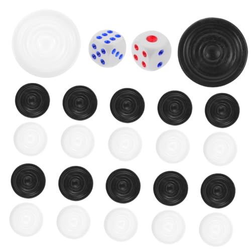 HONITANO Ersatz Schachfiguren aus Kunststoff Schwarz Weiß Leichte Spielsteine Kompatibel mit Meisten Brettspielen Geeignet für Lernen HONITANO Ersatz Schachfiguren aus Kunststoff Schwarz Weiß Leichte Spielsteine Kompatibel mit Meisten Brettspielen Geeignet für Lernen von HONITANO