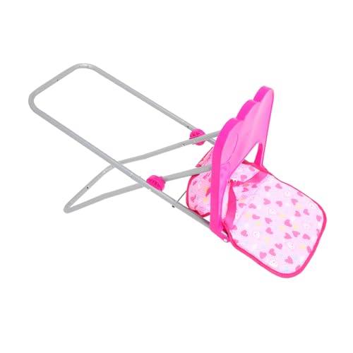 HONITANO Esszimmerstuhl Möbel Puppenstuhl Hochstuhl Für Puppen Puppenhochstuhl Puppenhochstuhl Babypuppe Babyhochstuhl Minihaus Hochstuhl Partyspiele Hochstuhl Rosa Eisen von HONITANO