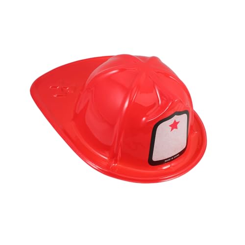 HONITANO Feuerwehrhelm Feuerwehrmütze Kostüm Feuerwehrmann Helm für Rollenspiele und Karneval Robustes Material Kindgerecht für Fasching und Halloween von HONITANO