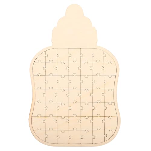 HONITANO Flaschenpuzzle Aus Holz DIY Puzzle Einzigartige Holzpuzzles Flaschenpuzzle Holzpuzzles Für Kleinkinder Holzpuzzles Für Babys Mädchen Brettspiele Puzzle Unfertiges von HONITANO