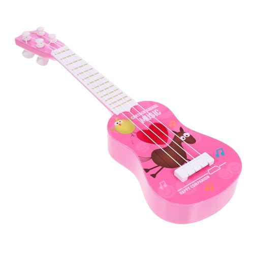 HONITANO Fröhliche Mini Ukulele Gitarre aus Strapazierfähigem für Buntes Cartoon Design Pädagogisches Musikinstrument zum Lernen für Jungen und Mädchen HONITANO Fröhliche Mini Ukulele Gitarre aus Strapazierfähigem für Buntes Cartoon Design Pädagogisches Musikinstrument zum Lernen für Jungen und Mädchen von HONITANO