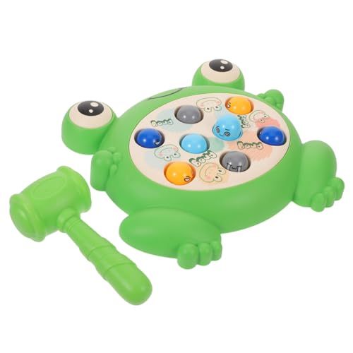 HONITANO Frosch Maulwurfspiel für Kleinkinder Interaktives Hammerspiel Hand-Augen-koordination Logischem Denken und Kognitiver Entwicklung Kompakt Familientauglich für Jungen und Mädchen von HONITANO
