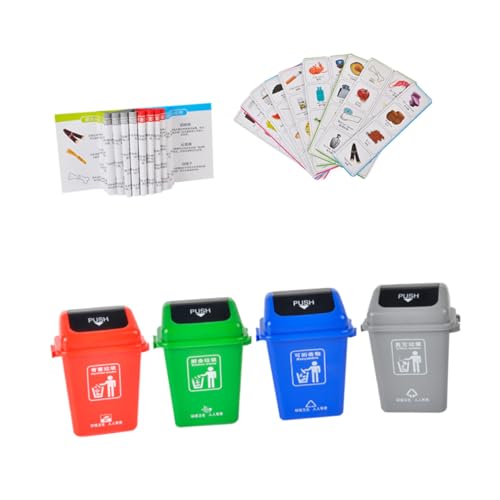 HONITANO Garbage Sorting für Umweltfreundliches Lernspiel mit Bunten Karten Fördert Geduld und Reaktionsfähigkeit Robustes Material für Frühkindliche Bildung und Geschenkideen von HONITANO