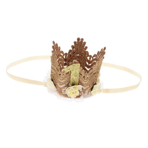 HONITANO Geburtstagskrone Hut Beige Dekorative Geburtstagsmütze für Party Fotorequisite für Jahr Niedliche Kindergeburtstagsdeko Einzigartiges Partyzubehör HONITANO Geburtstagskrone Hut Beige Dekorative Geburtstagsmütze für Party Fotorequisite für Jahr Niedliche Kindergeburtstagsdeko Einzigartiges Partyzubehör von HONITANO