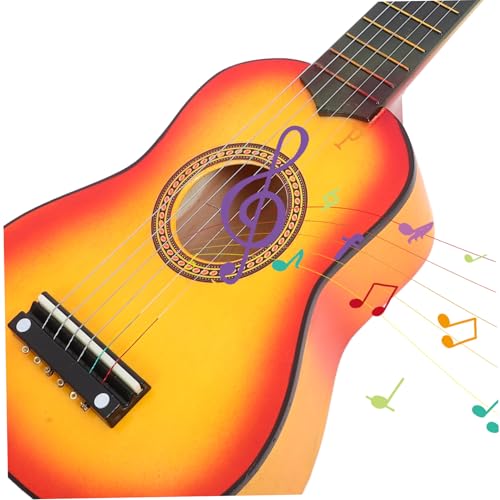 HONITANO Gitarre Sonnenfarben Musikinstrument für Anfänger Pädagogisch Fördert Rhythmusgefühl und Musikalische Fähigkeiten für Mädchen und Jungen HONITANO Gitarre Sonnenfarben Musikinstrument für Anfänger Pädagogisch Fördert Rhythmusgefühl und Musikalische Fähigkeiten für Mädchen und Jungen von HONITANO