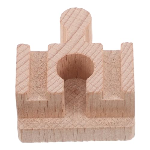 HONITANO Montessori-lernspielzeug – Zubehör Für Die Eisenbahnschienen Aus Holz – Kurze Gerade Schienen – Kompatibel Mit Eisenbahnwaggons Und Brücken Aus Holz von HONITANO