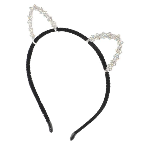 HONITANO Glitzernde Katzenohren Haarreif aus Legierung mit Strass Leichter und Bequemer Stirnband Niedliches Accessoire für Party Cosplay Halloween und Junge Mädchen Vielseitig und HONITANO Glitzernde Katzenohren Haarreif aus Legierung mit Strass Leichter und Bequemer Stirnband Niedliches Accessoire für Party Cosplay Halloween und Junge Mädchen Vielseitig und von HONITANO