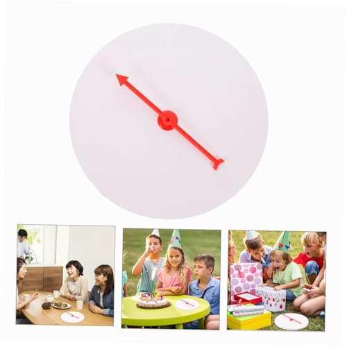 HONITANO Glücksspiel Drehteller DIY Preisrad mit individueller Beschriftung Leichtes Lotterierad für Partyspiele Veranstaltungen Familienfeiern und Klassenzimmer von HONITANO
