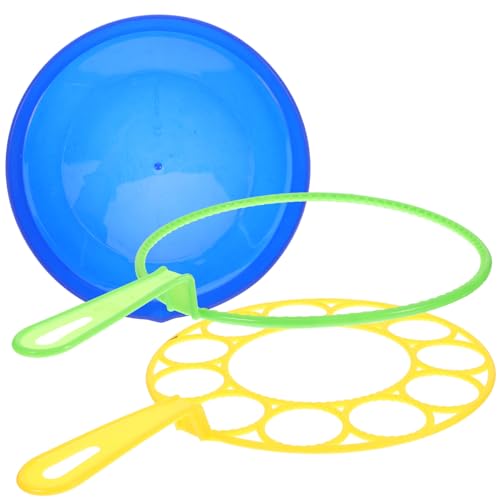 HONITANO Großes Seifenblasen Set mit Wands und Tablett Langlebiges Outdoor spaß Bunte Riesenblasen Geeignet für Garten Party Strand und Familienaktivitäten von HONITANO