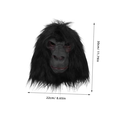 HONITANO Gruselige Gorilla Maske Tierkopf Vollgesichtsmaske Halloween Kostüm Party Karneval Cosplay Prop für Erwachsene und Themenpartys HONITANO Gruselige Gorilla Maske Tierkopf Vollgesichtsmaske Halloween Kostüm Party Karneval Cosplay Prop für Erwachsene und Themenpartys von HONITANO