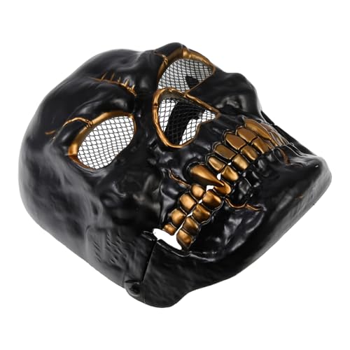 HONITANO Gruselige Halloween Totenkopf Maske aus Leichtem Kunststoff Atmungsaktiv Realistische Skelett Gesichtsmaske für Erwachsene für Kostüm Cosplay und Maskenpartys HONITANO Gruselige Halloween Totenkopf Maske aus Leichtem Kunststoff Atmungsaktiv Realistische Skelett Gesichtsmaske für Erwachsene für Kostüm Cosplay und Maskenpartys von HONITANO