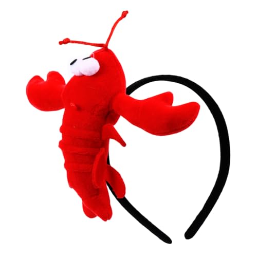 HONITANO Haarband Krabbe Krebs Motiv Cartoon Tier Haarreif für Mädchen Cosplay Kostüm Zubehör Bequem und Niedlich für Fasching Halloween Party von HONITANO