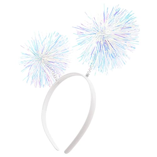 HONITANO Haargummi Haarnadel Party Geburtstagsstirnbänder Für Frauen Zubehör Bommel Stirnbänder Poms Rosa Geburtstagsstirnbänder Für Erwachsene Stirnband Antennenbopper Plastik Weiß HONITANO Haargummi Haarnadel Party Geburtstagsstirnbänder Für Frauen Zubehör Bommel Stirnbänder Poms Rosa Geburtstagsstirnbänder Für Erwachsene Stirnband Antennenbopper Plastik Weiß von HONITANO