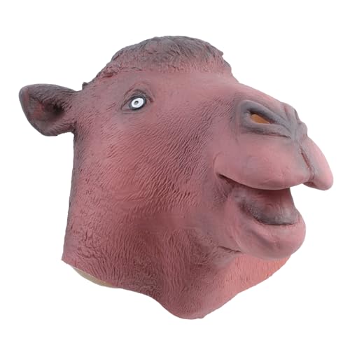 HONITANO Halloween Camel Kopfmaske Vollgesichts Tierkopf Cosplay Maske für Party Karneval Leichte Bequeme Tiermaske für Damen und Herren für Halloween und Kostümveranstaltungen HONITANO Halloween Camel Kopfmaske Vollgesichts Tierkopf Cosplay Maske für Party Karneval Leichte Bequeme Tiermaske für Damen und Herren für Halloween und Kostümveranstaltungen von HONITANO