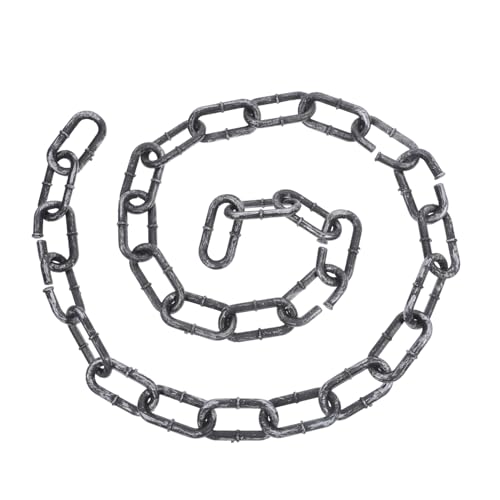 HONITANO Halloween Deko Kette Kunststoffkette Dicke Halloween Dekorationskette für Kostüm Cosplay Party Requisite Realistische Fake Kette für Grusel Deko und Verkleidung Erwachsene von HONITANO