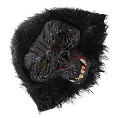HONITANO Halloween Gorilla Kopfmaske Tiermaske für Party und Cosplay Leichte Strapazierfähige Vollkopfmaske als Foto Requisite Unisex für Karneval und Horror Mottopartys HONITANO Halloween Gorilla Kopfmaske Tiermaske für Party und Cosplay Leichte Strapazierfähige Vollkopfmaske als Foto Requisite Unisex für Karneval und Horror Mottopartys von HONITANO