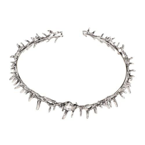 HONITANO Halloween Gothic Dornenkrone Haarschmuck für Damen Handgefertigtes Party-accessoire Leichtes Detailreiches Kopfstück in Antik-silberner Optik für Cosplay Halloween Gothic-events HONITANO Halloween Gothic Dornenkrone Haarschmuck für Damen Handgefertigtes Party-accessoire Leichtes Detailreiches Kopfstück in Antik-silberner Optik für Cosplay Halloween Gothic-events von HONITANO