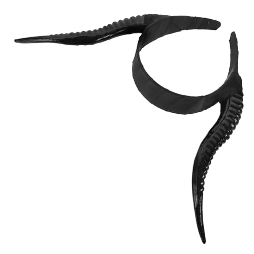 HONITANO Halloween Haarreif mit Schwarzen Antilopenhörnern Gothic Teufelshörner Stirnband für Cosplay Party und Fasching Dekoratives Halloween Accessoire für Damen und Mädchen HONITANO Halloween Haarreif mit Schwarzen Antilopenhörnern Gothic Teufelshörner Stirnband für Cosplay Party und Fasching Dekoratives Halloween Accessoire für Damen und Mädchen von HONITANO