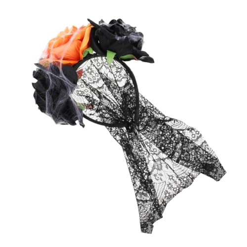HONITANO Halloween Haarschmuck Blumenkrone Stirnband mit Großen Rosen Leichtes Party Kostüm Zubehör für Mädchen und Damen Geeignet für Halloween Fasching Maskerade HONITANO Halloween Haarschmuck Blumenkrone Stirnband mit Großen Rosen Leichtes Party Kostüm Zubehör für Mädchen und Damen Geeignet für Halloween Fasching Maskerade von HONITANO