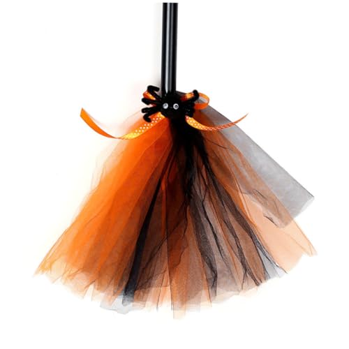 HONITANO Halloween Hexenbesen Kostüm Requisit Langlebiger Besen in Leuchtenden Farben für Halloween Party Cosplay und Verkleidung von Kindern und Erwachsenen Dekoratives HONITANO Halloween Hexenbesen Kostüm Requisit Langlebiger Besen in Leuchtenden Farben für Halloween Party Cosplay und Verkleidung von Kindern und Erwachsenen Dekoratives von HONITANO