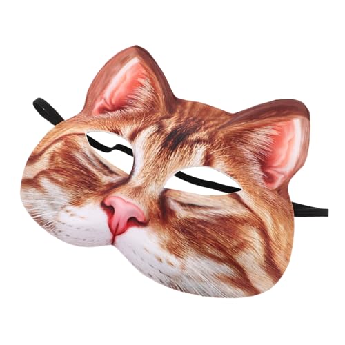 HONITANO Halloween Katzenmaske Halbgesicht Tiermaske für Erwachsene Leichtes Wiederverwendbares Cosplay Accessoire mit Realistischen Katzenmerkmalen Einfach zu Reinigen für Kostümpartys HONITANO Halloween Katzenmaske Halbgesicht Tiermaske für Erwachsene Leichtes Wiederverwendbares Cosplay Accessoire mit Realistischen Katzenmerkmalen Einfach zu Reinigen für Kostümpartys von HONITANO