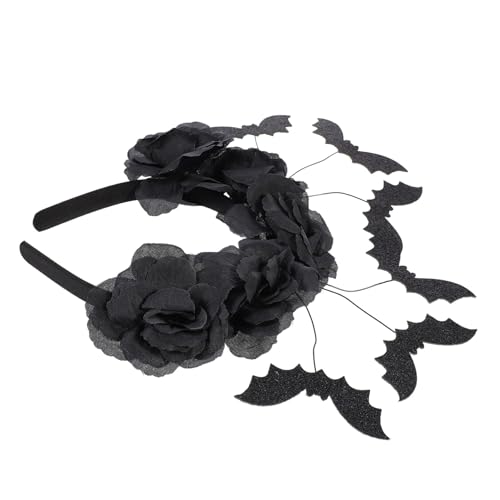 HONITANO Halloween Kopfschmuck mit Schwarzen Rosen und Spinnen Bequemes Stirnband für Damen Leichtes Party Accessoire für Halloween Cosplay und Kostümfest HONITANO Halloween Kopfschmuck mit Schwarzen Rosen und Spinnen Bequemes Stirnband für Damen Leichtes Party Accessoire für Halloween Cosplay und Kostümfest von HONITANO