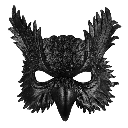 HONITANO Halloween Party Eulenmaske PU Leicht Atmungsaktiv Verstellbar Vogelkostüm Maske für Erwachsene Karneval Maskerade Spuk Cosplay HONITANO Halloween Party Eulenmaske PU Leicht Atmungsaktiv Verstellbar Vogelkostüm Maske für Erwachsene Karneval Maskerade Spuk Cosplay von HONITANO