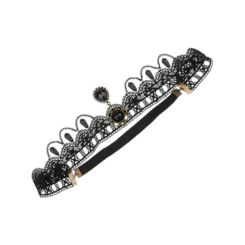 HONITANO Halloween Spitzen Stirnband Damen Elastisch Eleganter Kopfschmuck Schwarze Spitze Haarschmuck Für Kostümpartys Tanz Halloween Karneval Prom HONITANO Halloween Spitzen Stirnband Damen Elastisch Eleganter Kopfschmuck Schwarze Spitze Haarschmuck Für Kostümpartys Tanz Halloween Karneval Prom von HONITANO