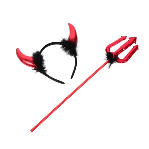 HONITANO Halloween Teufelshörner Haarreif Teilig Goldenes Teufel Kostüm Zubehör für Damen Hautfreundlich Leichtes Material für Halloween Cosplay und Faschingsparty HONITANO Halloween Teufelshörner Haarreif Teilig Goldenes Teufel Kostüm Zubehör für Damen Hautfreundlich Leichtes Material für Halloween Cosplay und Faschingsparty von HONITANO