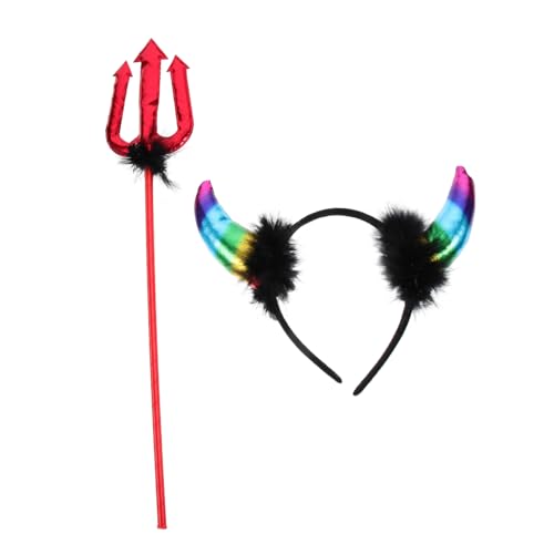 HONITANO Halloween Teufelshörner Stirnband Teilig Leichtes Kostümzubehör für Komfortabel und Sicher für Halloween Karneval Fasching und Kostümpartys HONITANO Halloween Teufelshörner Stirnband Teilig Leichtes Kostümzubehör für Komfortabel und Sicher für Halloween Karneval Fasching und Kostümpartys von HONITANO