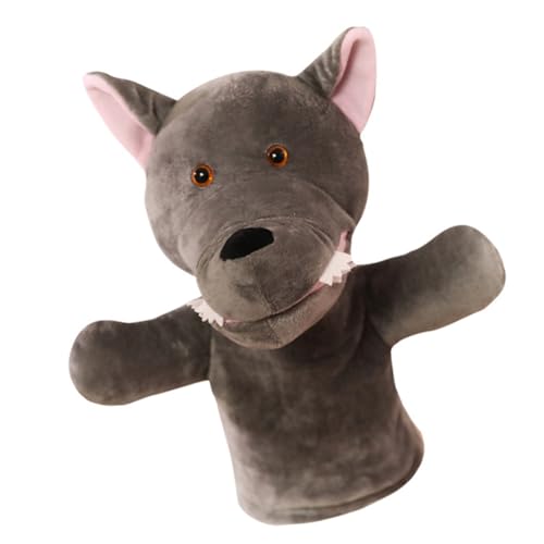 HONITANO Handpuppe Wolf aus Plüsch Interaktives Eltern für Kreatives Geschichtenerzählen für Motorische Fähigkeiten und Kommunikation Vielseitig Einsetzbar HONITANO Handpuppe Wolf aus Plüsch Interaktives Eltern für Kreatives Geschichtenerzählen für Motorische Fähigkeiten und Kommunikation Vielseitig Einsetzbar von HONITANO