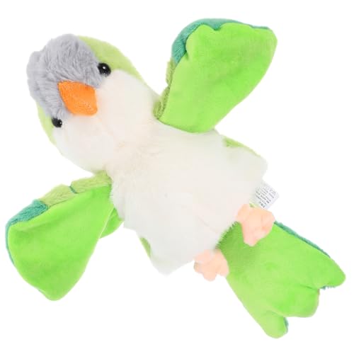 HONITANO Handpuppenspielzeug Vogel Stofftier Fingerpuppen Spielzeugpapagei Für Vogelspielzeug Für Sittiche Kleine Papageienspielzeuge Vogel Handpuppe Vogelpuppe Papageienpuppe Plüsch von HONITANO