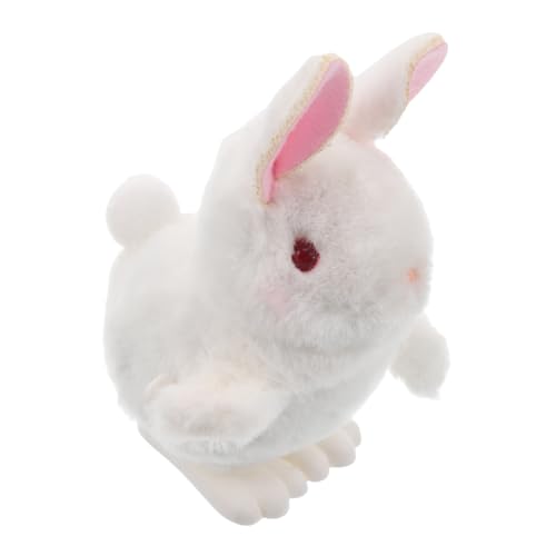 HONITANO Hase Wickelspielzeug Aufzieh hüpfender Hase Geschenkideen für interaktives, Sprünge Plüschhasenspielzeug Kaninchenspielzeug Plastik Weiß HONITANO Hase Wickelspielzeug Aufzieh hüpfender Hase Geschenkideen für interaktives, Sprünge Plüschhasenspielzeug Kaninchenspielzeug Plastik Weiß von HONITANO