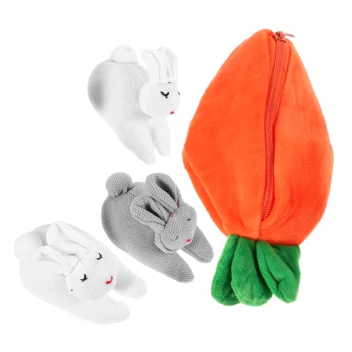 HONITANO Hasen Geldbörse Hasen Geldbörse Hasen Geldbörse Süße Kuscheltiere Für Teenager Cabbage Patch Puppe Hase Mit Herz Karotten Ornament Realistischer Hasen Plüsch von HONITANO