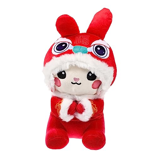 HONITANO Hasenpuppe Hase Gefüllte Puppe Kaninchengefüllter Sternzeichen Hase Puppe Ausgestopftes Hasen-Maskottchen- Hasen-stofftier Hasen Stofftiere Plüsch von HONITANO