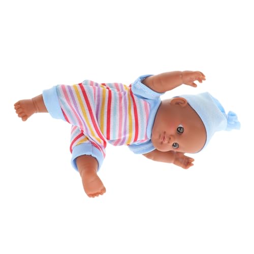 HONITANO Hochdetaillierte Lebendige Babypuppe Realistische Simulationspuppe für Jungen Tragbares Puppenspielzeug mit Kleidung für Zuhause und Unterwegs von HONITANO