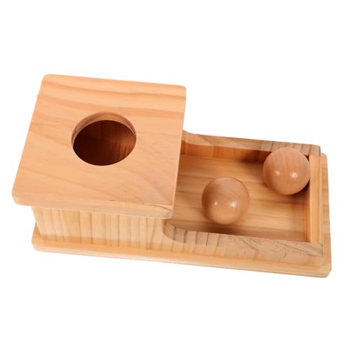 HONITANO Holz Ballwurfspielzeug für Sensory Box Frühes Lernspielzeug Feinmotorik und Hand Augen Koordination für Kleinkinder und Vorschulkinder von HONITANO